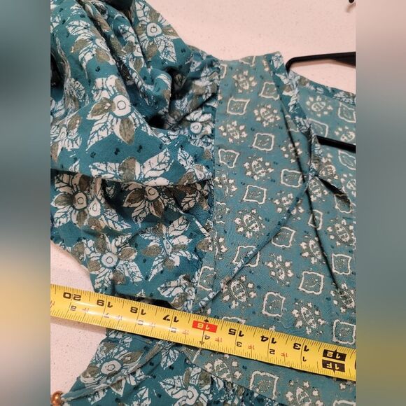 Free People Forest Hazy Maisy Oversized Maxi Dress Green Xs - Picture 9 of 11